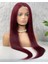 Gerçek Front Lace Tül Peruk - Düz - Koyu Kızıl 70-75 cm 2