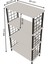 Çevir Kur Kolay Kurulum 4 Katlı Banyo Rafı | Metal Telli Çok Amaçlı Organizer Dolap Stand Raf 4