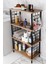 Çevir Kur Kolay Kurulum 4 Katlı Banyo Rafı | Metal Telli Çok Amaçlı Organizer Dolap Stand Raf 1