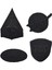 Ütü ile Yapışan Arma - Patch - Delik Yama Set-2 Modeli Siyah (4'lü Set) 1