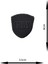 Ütü ile Yapışan Arma - Patch - Delik Yama Set-2 Modeli Siyah (4'lü Set) 3