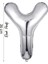 Folyo Balon Y Harfi Helyum Balon 36 cm Gümüş Renk - Y Harf Balon - Harf Folyo Balon - 16 Inch 1