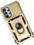 Samsung Galaxy A13 4g Kılıf Pars Lens Yüzüklü Silikon - Gold Ynsmr 3