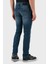 Streç Pamuklu Slim Fit Normal Bel Düz Paça Jeans Erkek Kot Pantolon EM000121 AF14121 MB002 5