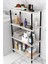 Çevir Kur Kolay Kurulum 4 Katlı Banyo Rafı | Metal Gövdeli Çok Amaçlı Organizer Stand Banyo Dolabı 1