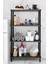 Çevir Kur Kolay Kurulum 4 Katlı Banyo Rafı | Metal Gövdeli Çok Amaçlı Organizer Stand Banyo Dolabı 2