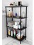 Çevir Kur Kolay Kurulum 4 Katlı Banyo Rafı | Metal Gövdeli Çok Amaçlı Organizer Stand Banyo Dolabı 3