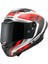Thunder Karbon Gp Aero Raute Beyaz-Kırmızı Kask 1