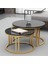 Gun Metal Gold Orta Sehpa 1