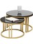 Gun Metal Gold Orta Sehpa 2
