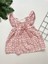 Minicixbebe Çiçekli Fiyonk Detaylı Kız Bebek Müslin Elbise 1