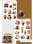 Kahve Temalı Şeffaf Sticker Seti 04-05 Ajanda Planlayıcı Bullet Journal Için Uygundur 1