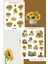 Ayçiçeği Temalı Şeffaf Sticker Seti 01-03 Ajanda Planlayıcı Bullet Journal Için Uygundur 1