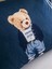 Lcw Home Lacivert Ayı Teddy Baskılı Pamuklu Çift Kişilik Pike Seti 200X220/50X70 cm 4