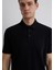 Regular Siyah Erkek Polo Yaka T-Shirt M0612633-900 5