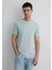 Mavi Logo Baskılı Yeşil İnterlok Tişört 0610360-70148 1
