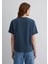 Mv Baskılı Koyu Lacivert Kadın T-Shirt M1613148-70500 4