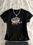 Kadın Yaban Mersini Baskılı Baby Tee Crop T-Shirt 1