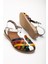 Bayan SANDALET205-02 Multi Ortopedik Deri Kadın Sandalet 4