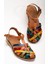Bayan SANDALET205-02 Taba Multi Ortopedik Deri Kadın Sandalet 3