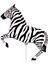 Castle 14'' Zebra Folyo Balon- 15 Adet 1