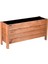 Ahşap Dış Mekan Saksısı Dekoratif Saksı Büyük Boy Hazır Kurulu 100CM x 30CM Yükseklik 50CM 3