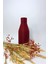 Zen Bordo Renk Modern Dekoratif Vazo – Minimalist ve Doğal Görünüm (23 cm ) 4