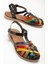 Bayan SANDALET205-02 Siyah Multi Ortopedik Deri Kadın Sandalet 3