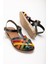 Bayan SANDALET205-02 Siyah Multi Ortopedik Deri Kadın Sandalet 4