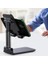 Buffer® Siyah Aynalı Cep Telefonu Sabitleyici Stand Katlanabilir Ayarlanabilir Telefon Standı 4