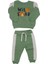 Erkek Bebek Yeşil Gri Wild Roar Kaplan Nakışlı 2'li Takım - 1015273 1