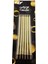 Metalik Gold Renk Uzun Mum 15 cm 6'lı 3