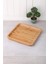 Bambu Lüx Kare Servis 20 * 20 cm, Bambu Sunumluk & Çerezlik Kare Sunum Tabağı, Bambu Kare Sunum Tabağı 2