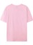Unısex Kırmızı Kalp Baskılı Pembe Tshirt 2