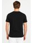 Larınna Unisex Slim Fit Dar Kesim Yumuşak Dokulu Siyah Bisiklet Yaka Basic Tişört Pamuklu 2