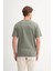 Bisiklet Yaka Açık Haki Erkek T-Shirt 4121 4