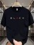 Unısex "black" Baskılı Siyah Oversize Tshirt 1