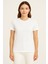 Larınna Unisex Slim Fit Dar Kesim Yumuşak Dokulu Siyah Bisiklet Yaka Basic Tişört Pamuklu 3