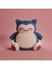 Snorlax Örgü Desenli Figür Pokemon Anime Manga Figür 1