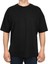 Oversize Bisiklet Yaka Siyah T-Shirt Pamuklu 1