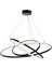 Çember Halka Modern Sarkıt Ultra LED 3 Renk Avize 5