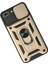 Apple iPhone 7 Plus Kılıf Pars Lens Yüzüklü Silikon - Gold Ynsmr 3