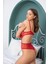 Kalp Desenli Kırmızı Bodysuit 4