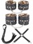 Aria's Closet Deri Leoparlı 4'lü Harness Set 1