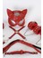 Aria's Closet Kırmızı Içi Tüylü Maske,kol,bacak,ağız Topu,kırbaç,tasma Harness Set 2