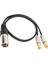 Xlr Erkek - 2 Rca Ses Ayırıcı Kablo Rca - Xlr Adaptör Yama Kablosu Miks Konsolu Mikrofonerkek 0,5 M / 1,6 Ft (Yurt Dışından) 4