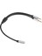 Ses Kablosu Aux 3.5mm 1 Dişi - 2 Erkek 1 2'ye Bölünmüş Tv Amplifikatörü Hoparlör Montaj Bağlantı Kablosu 0.3m/11.8in (Yurt Dışından) 2