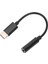Usbc Type C Adaptör Portu 3,5 mm Aux Ses Jakı Kulaklık Kulaklık Kablosu USB Siyah (Siyah) (Yurt Dışından) 3