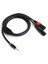 3,5 mm Erkek - 2 Xlr Erkek Kablo Ses Hattı Kablo Beslemesi Mikser Güç Amplifikatörü Için 5 M / 16,4 Ft (Yurt Dışından) 1