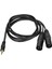 Jorındo Dual Xlr Erkek - 3,5 mm 1/8 Inç Erkek Kablo Oksijensiz Bakır Dengesiz Ysplitter Kablosu (Yurt Dışından) 1
